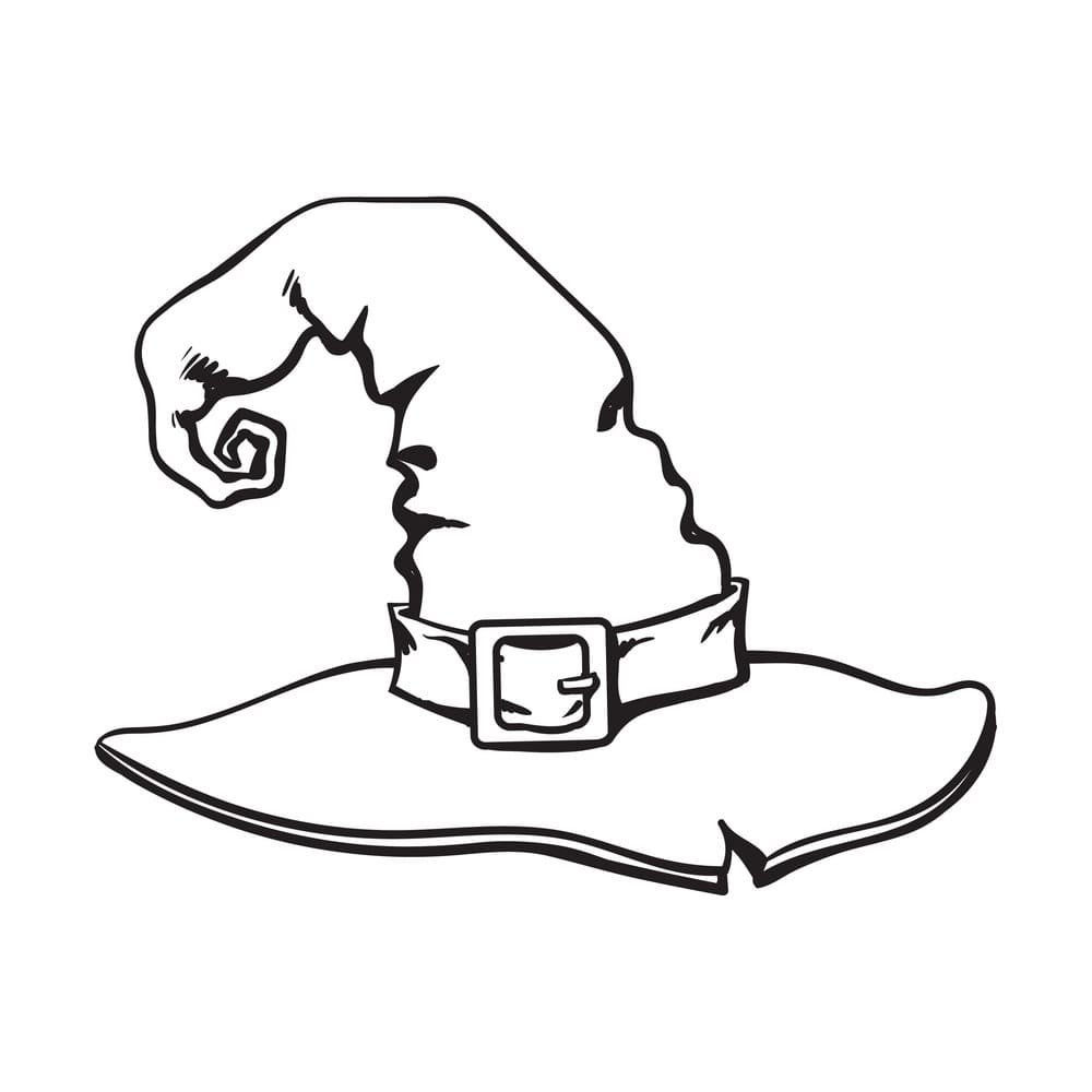 Волшебная шляпа раскраска