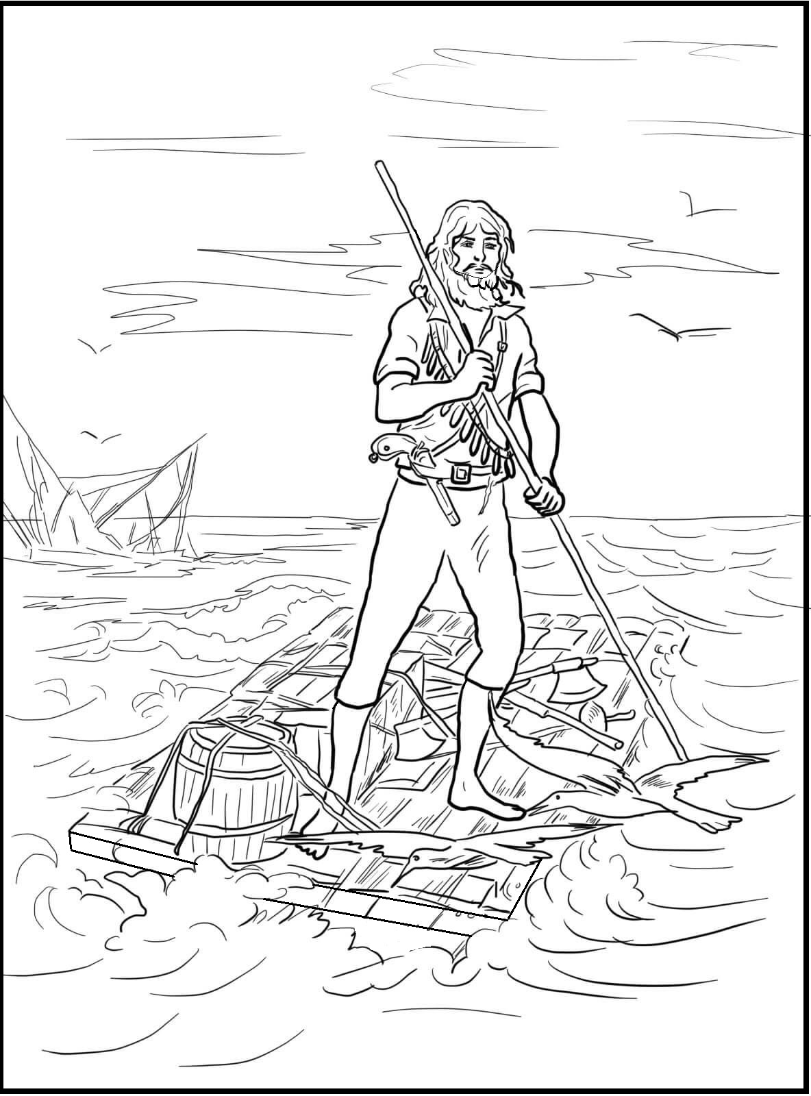 Раскраска из мультфильма Планета сокровищ