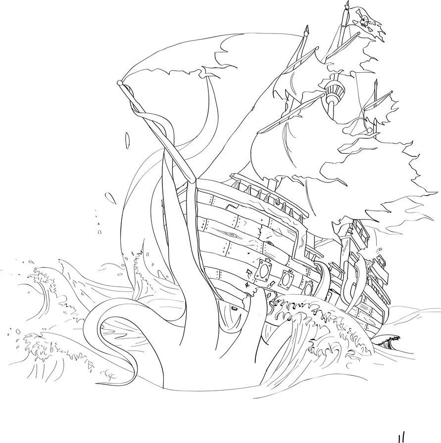 Раскраска Синдбад Легенда семи морей