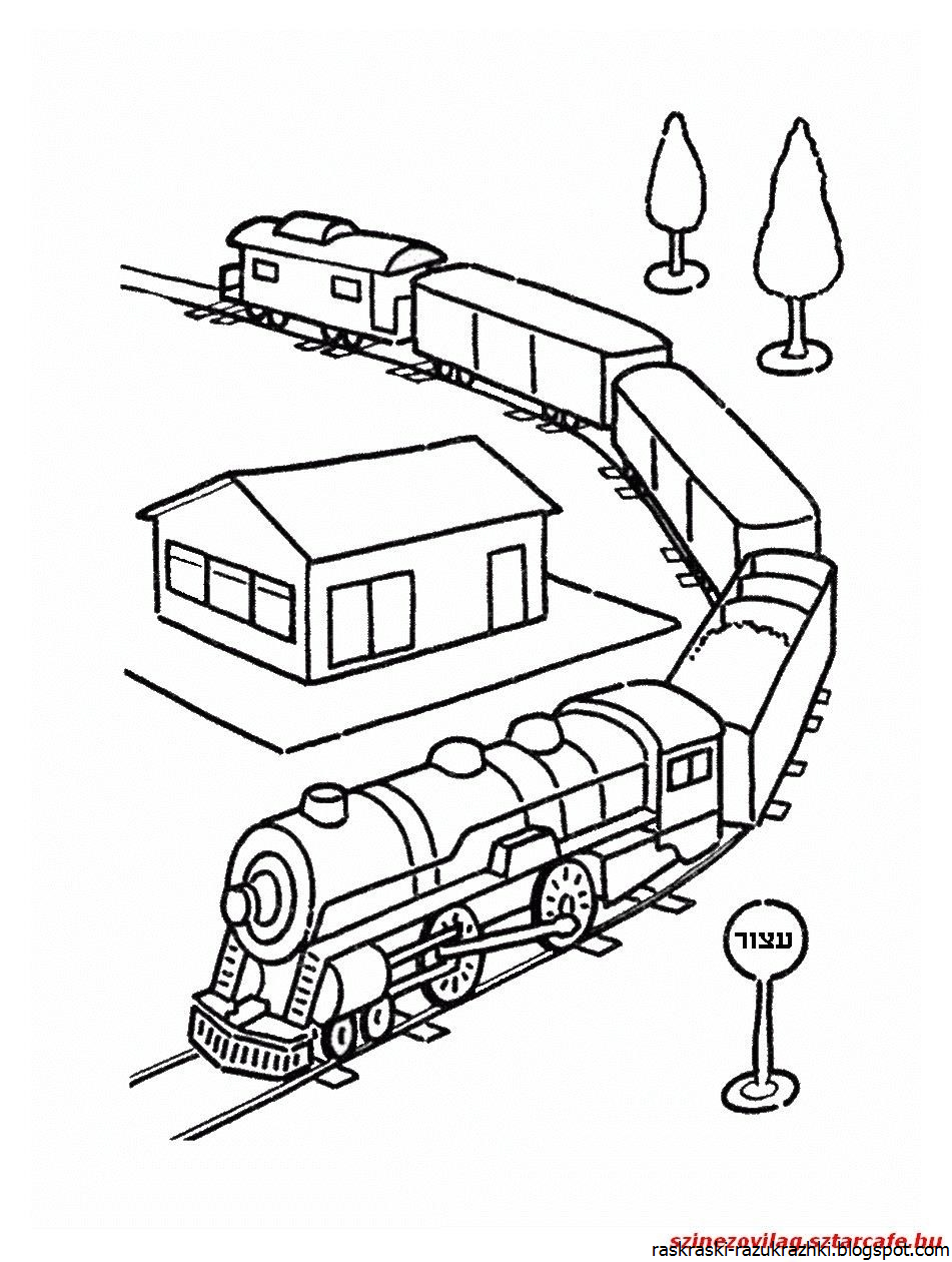Поезд вектор Локомотив сбоку
