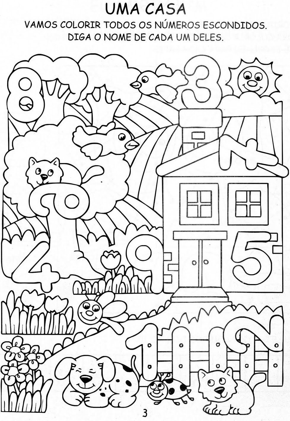 Отыскать на картинке 10 цифр