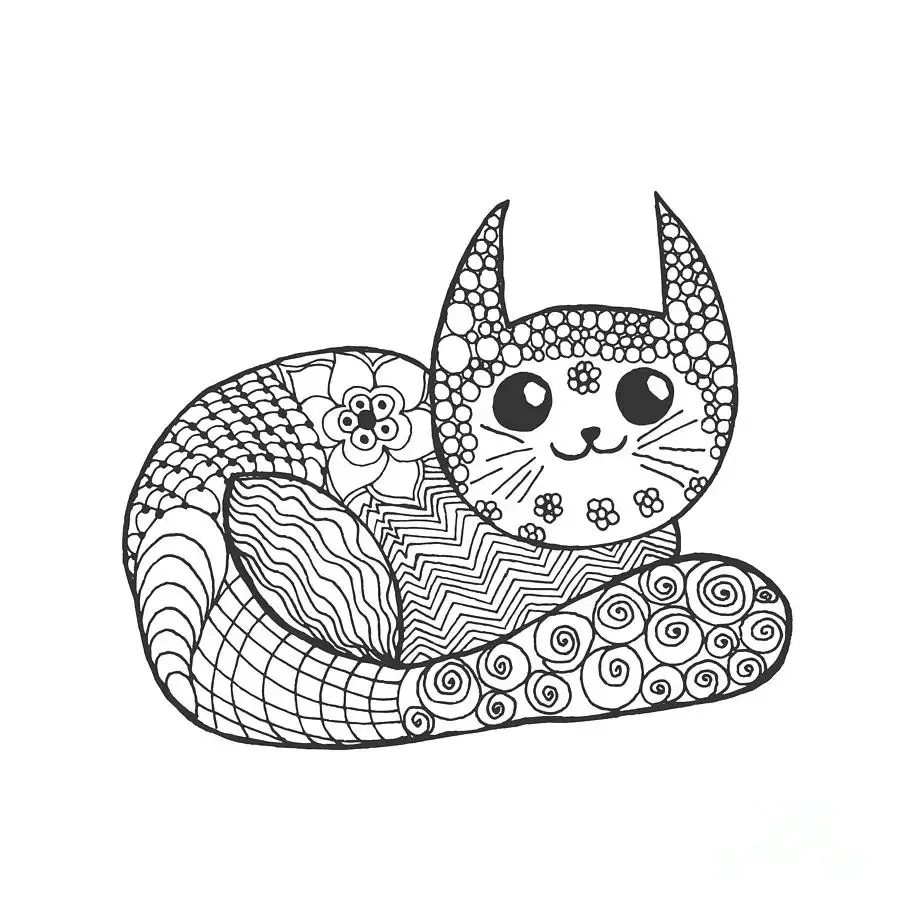 Дудлинг для начинающих легкие животные