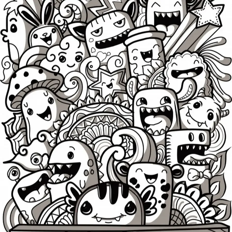 Дудлинг монстрики