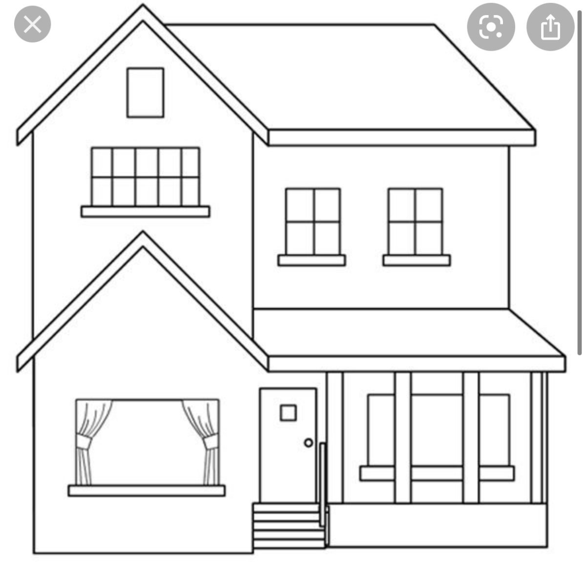 Многоэтажный дом раскраска