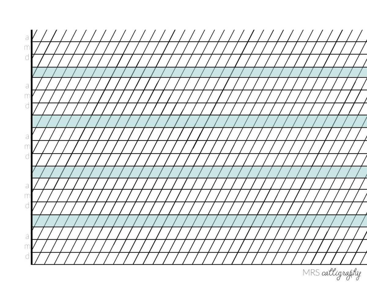 Разлиновка косая а4
