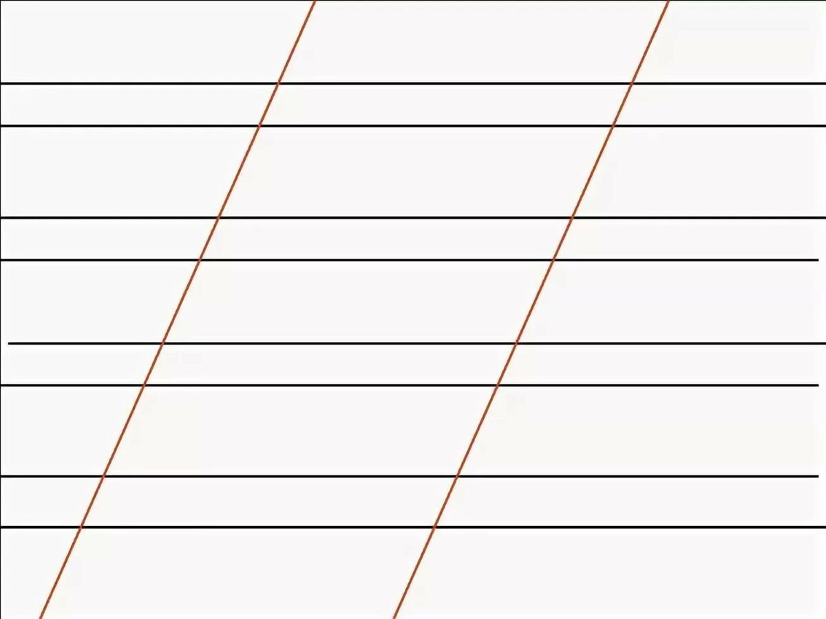 Косая линейка для каллиграфии