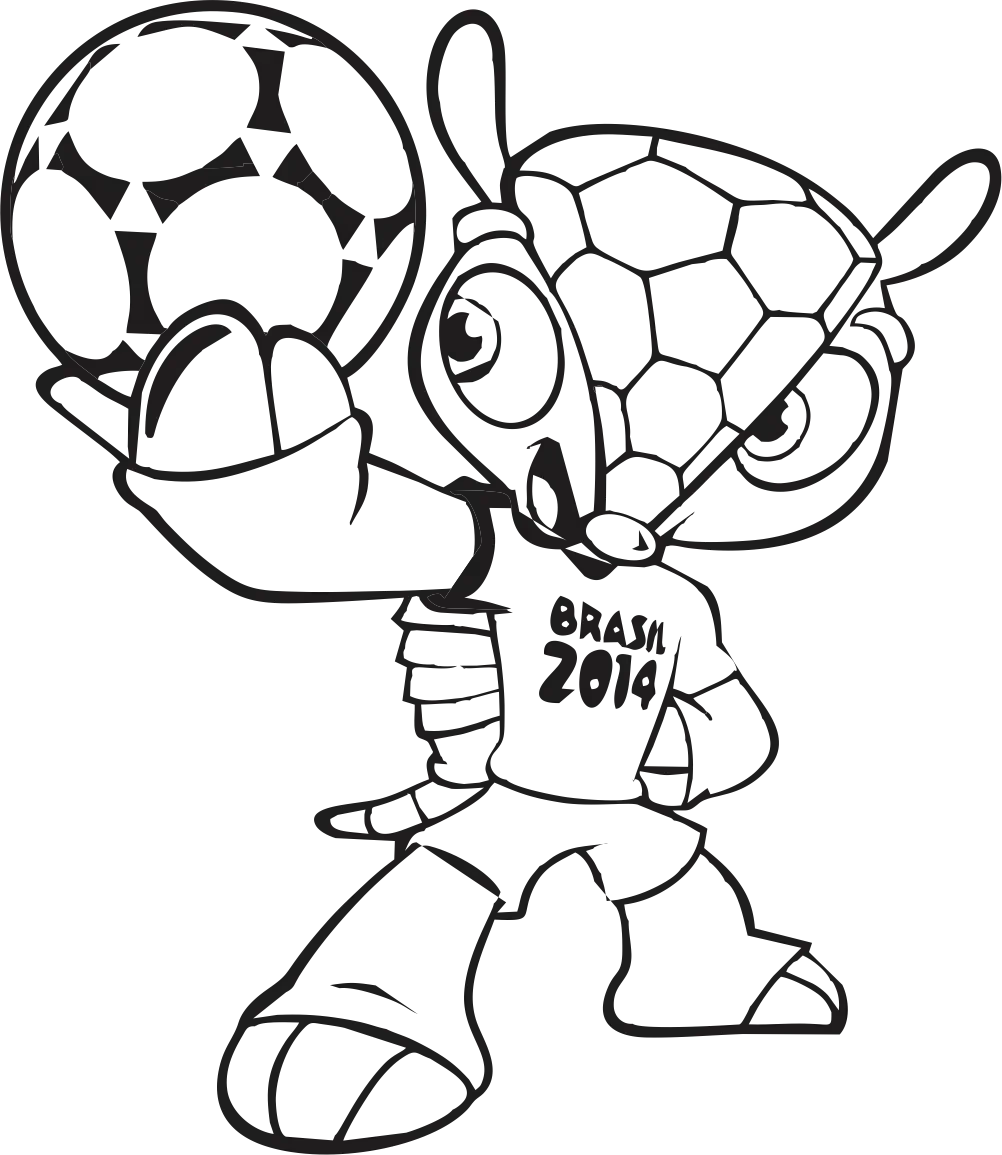 Разукрашка футбол