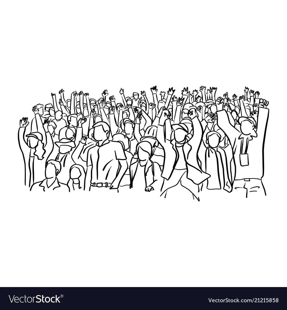 Зрители иллюстрация