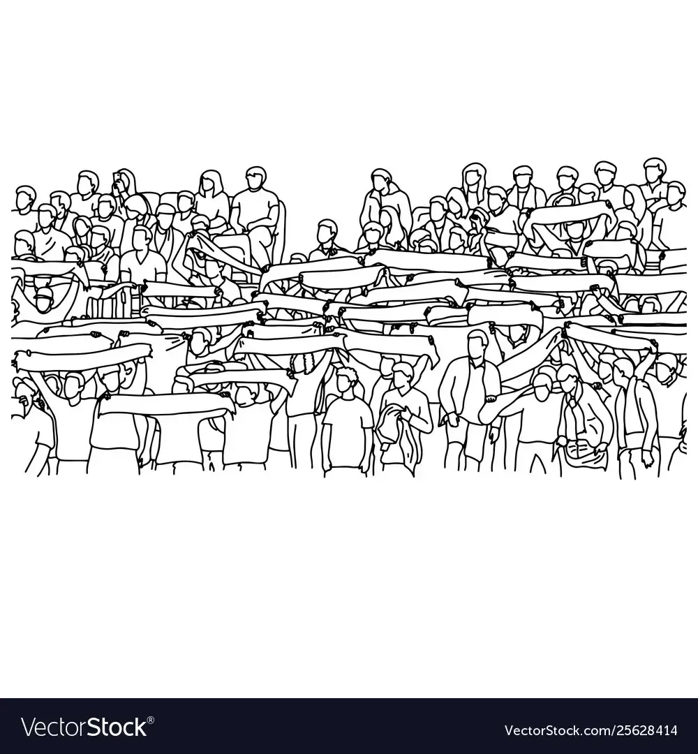 Зрители нарисованные