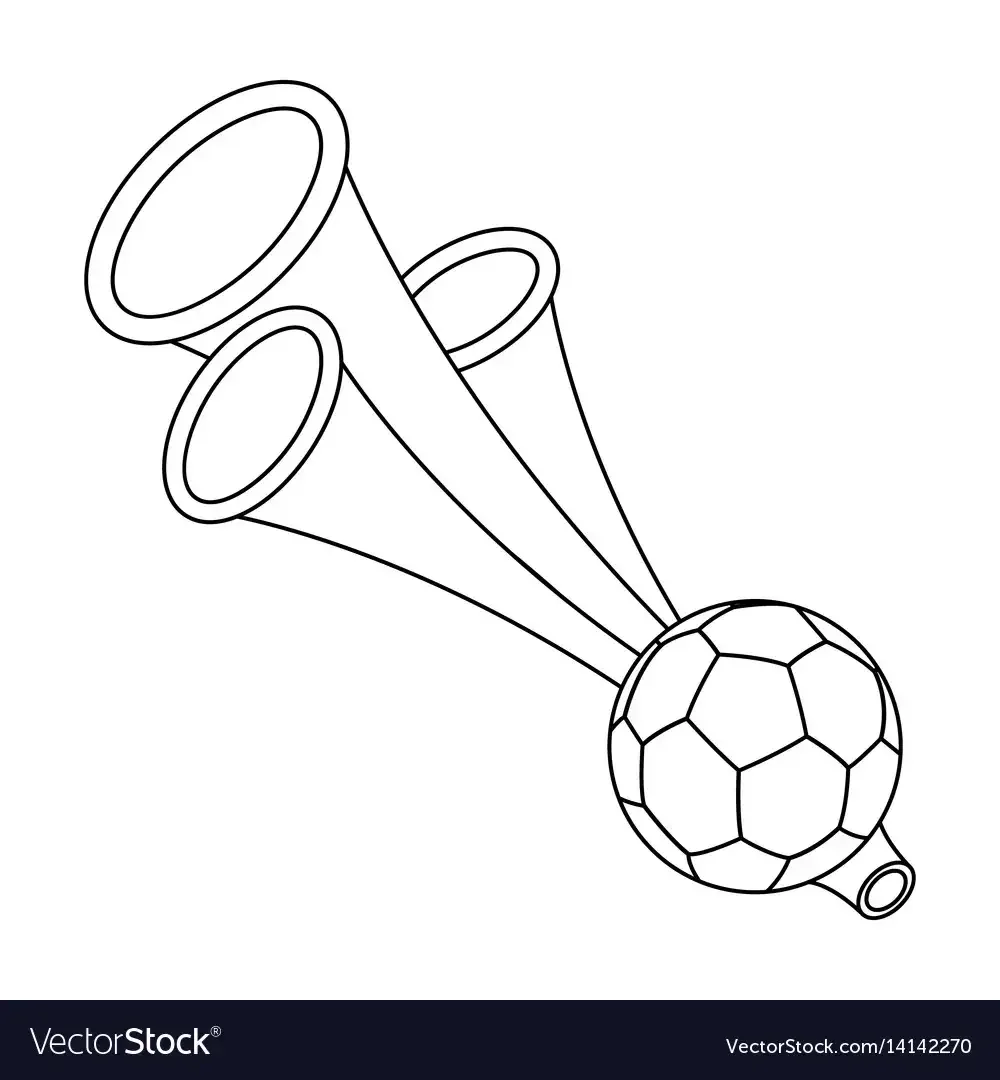 Футбольная Дудка вектор