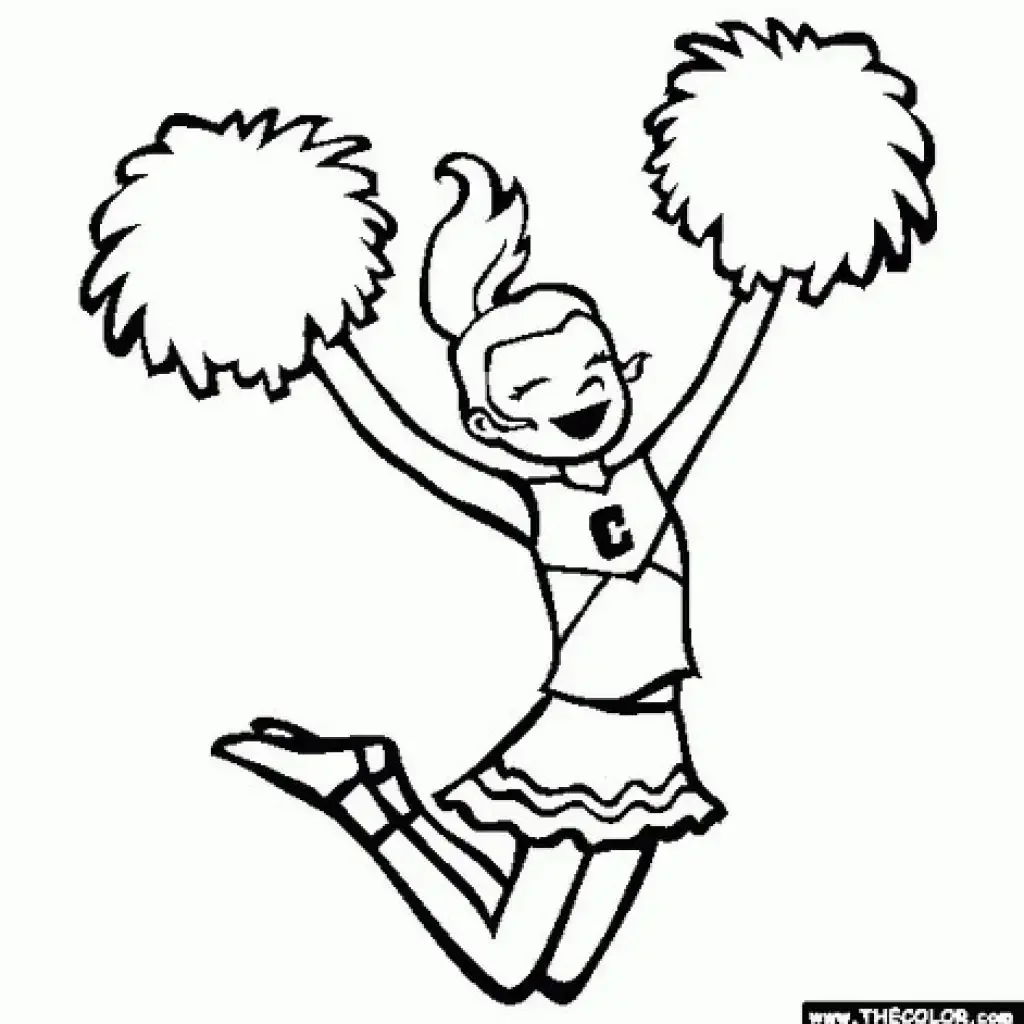 Раскраски для детей черлидеры