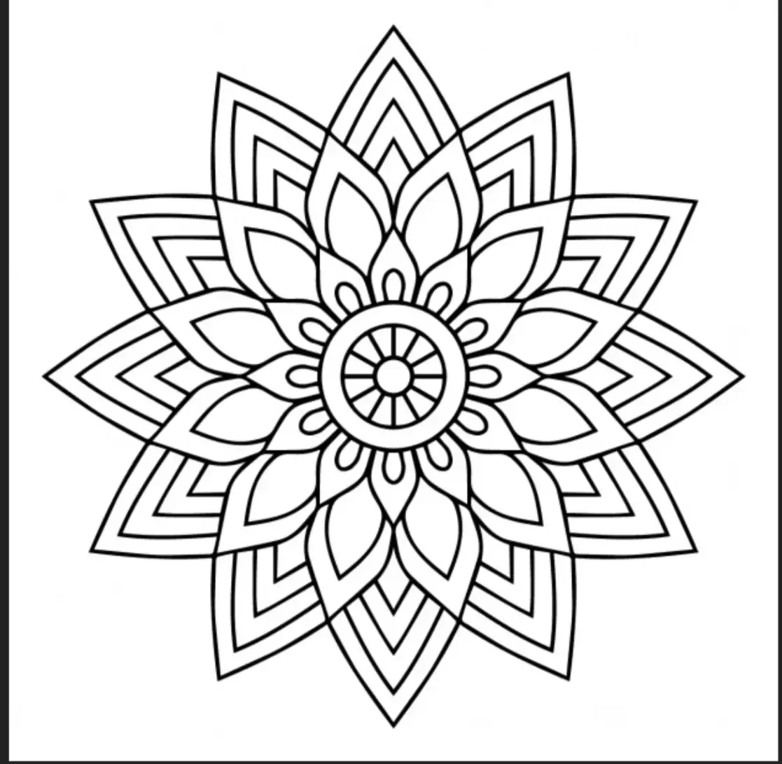 Мандала несложная