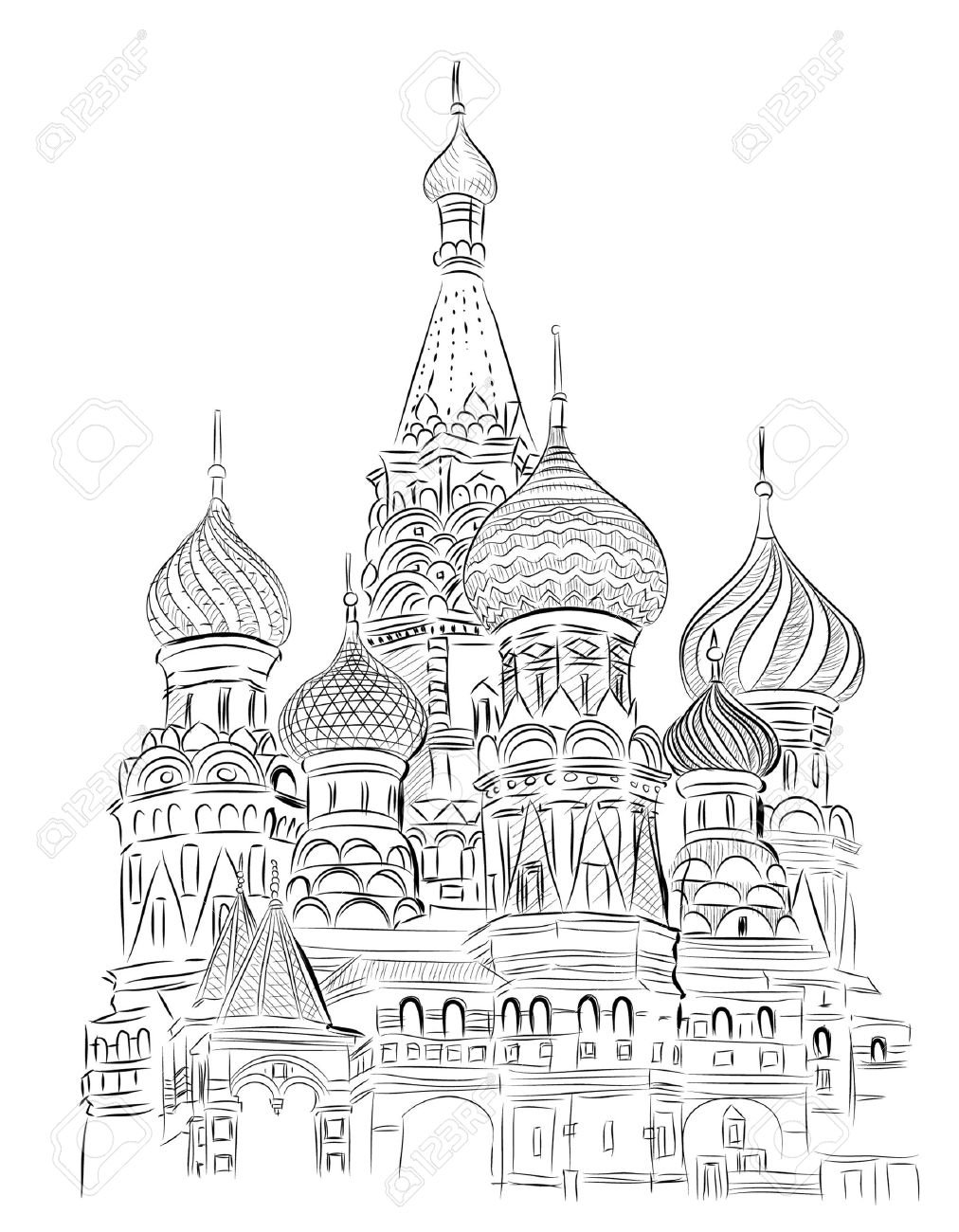 Храм раскраска