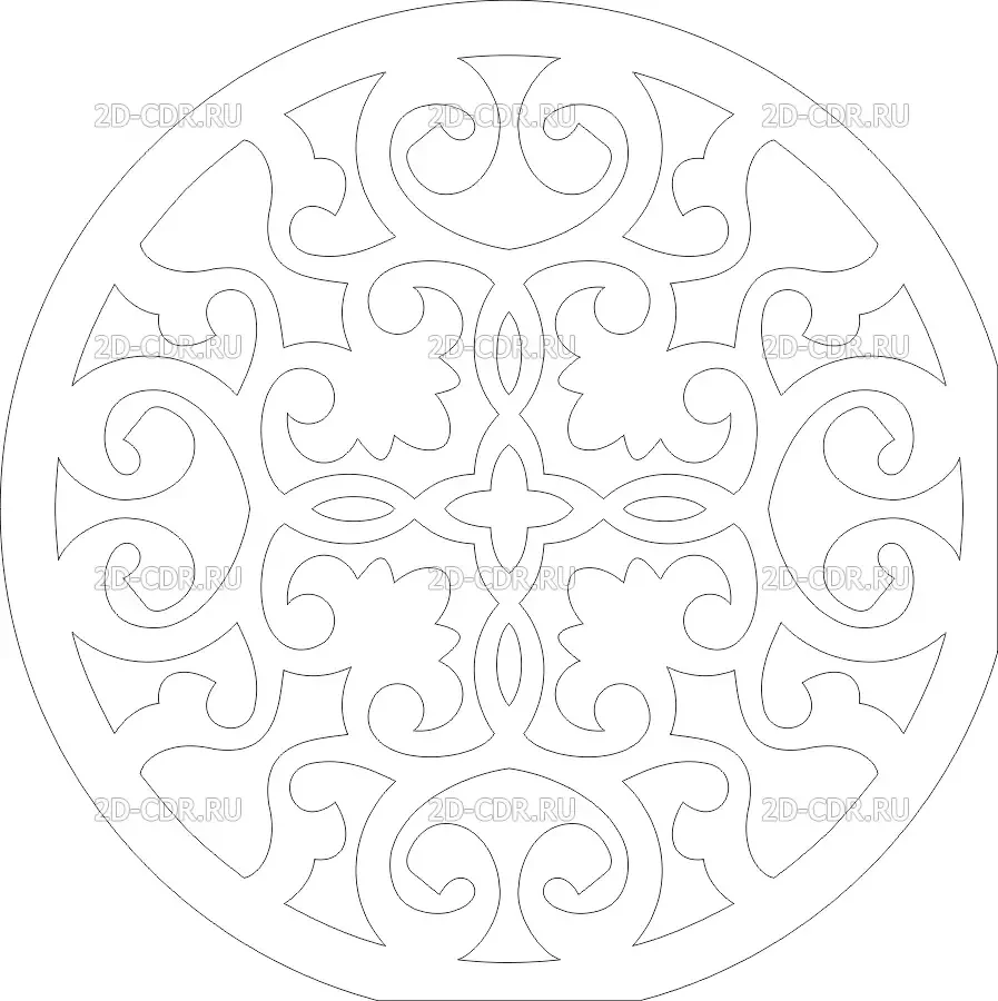 Мусульманский орнамент раскраска