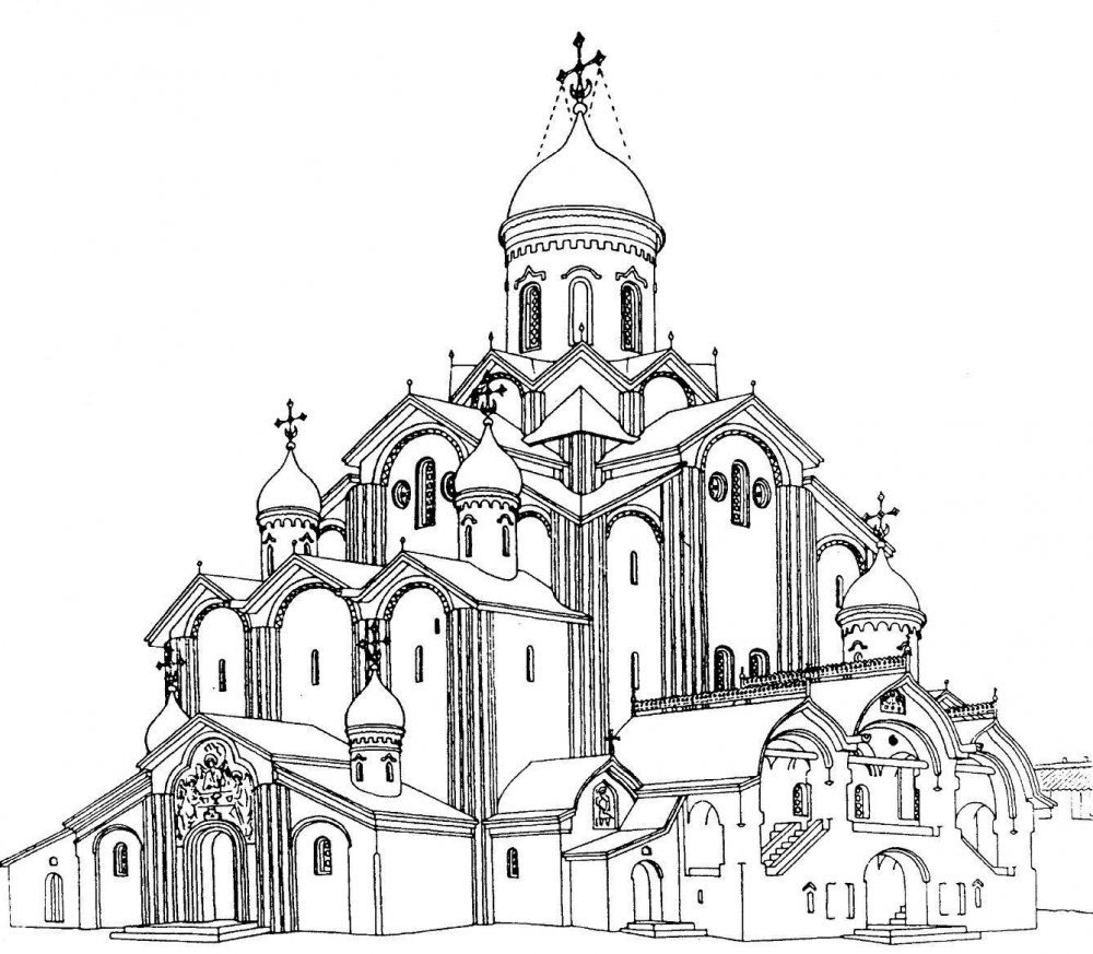 Эскиз православного храма