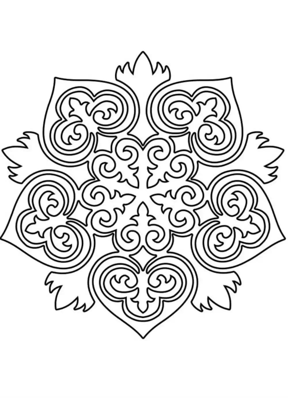 Раскраски узоры орнаменты