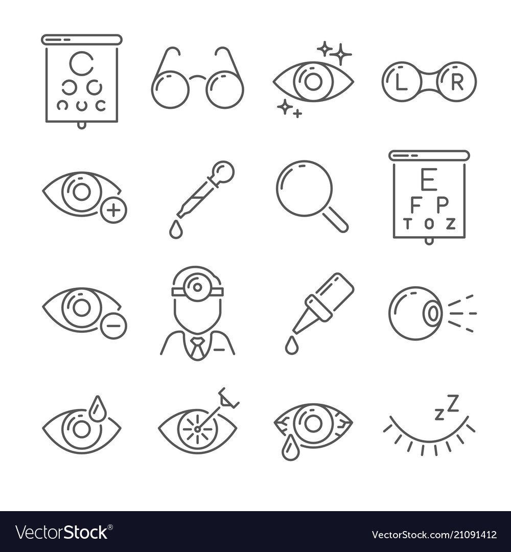 Инструменты офтальмолога рисунок