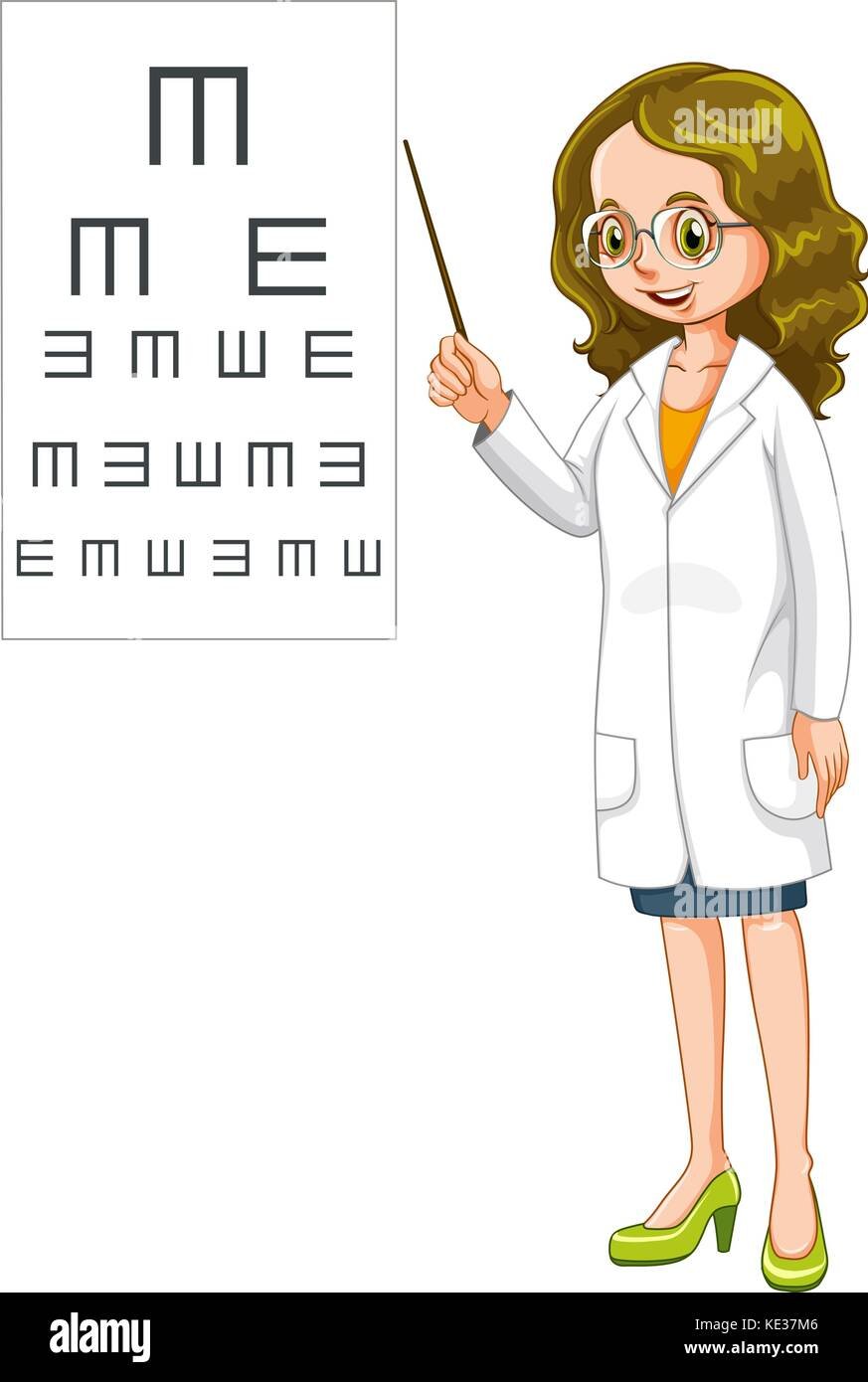 Офтальмолог иллюстрация