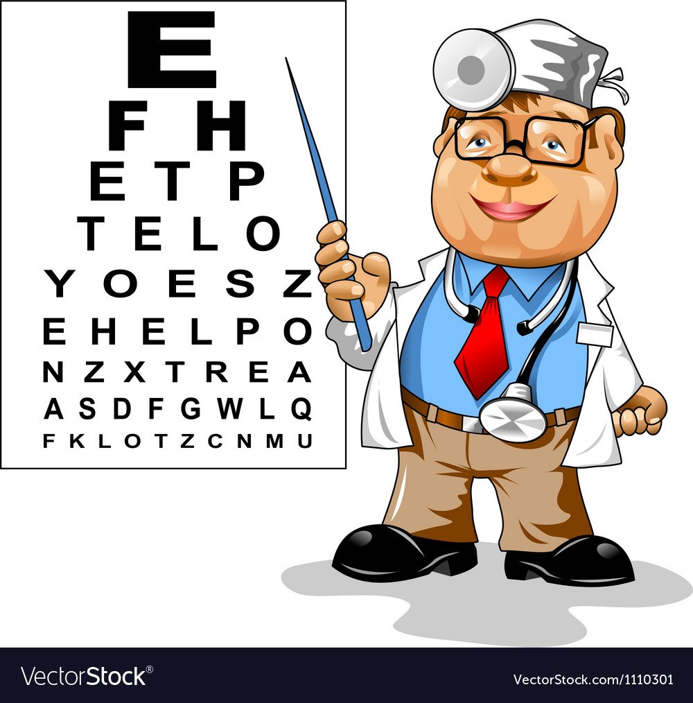 Третья строчка снизу таблица для проверки зрения