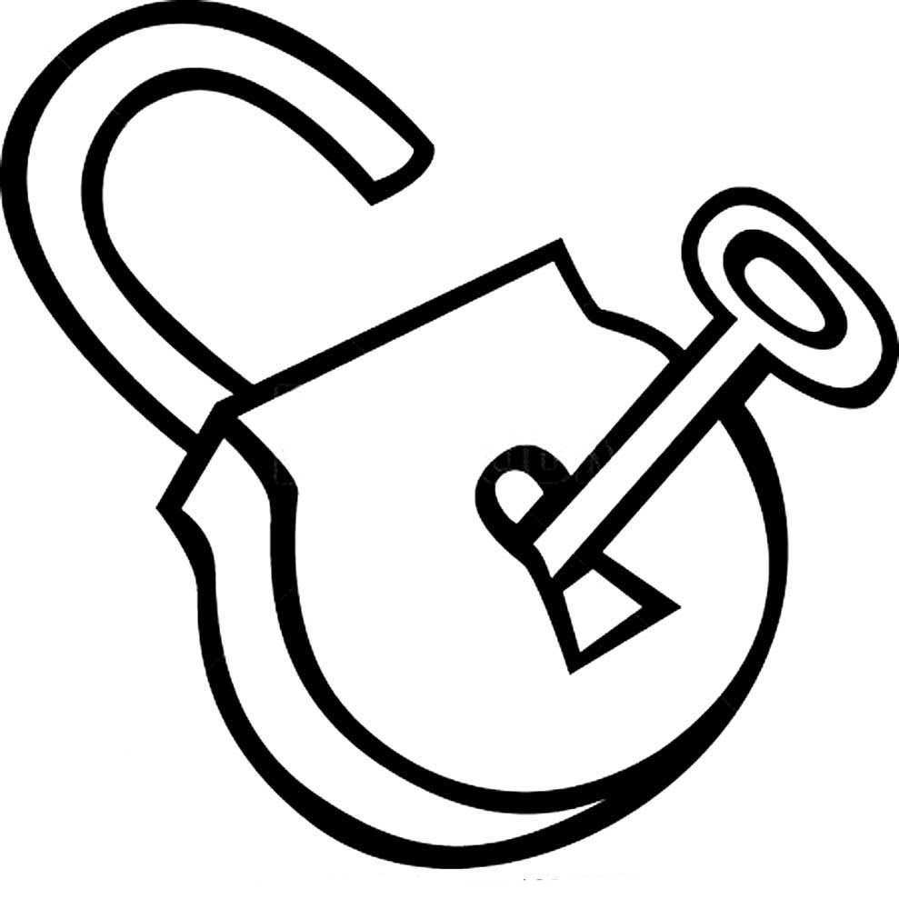 Замок дверной раскраска для детей