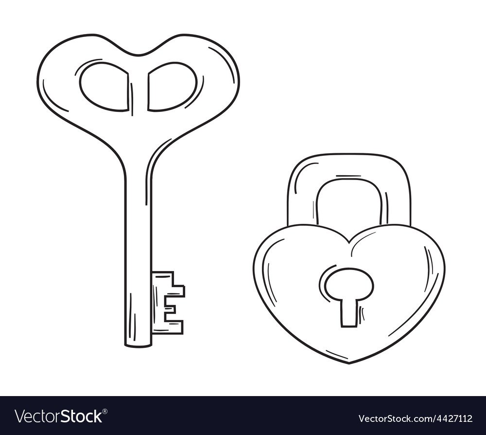 Ключ раскраска для детей