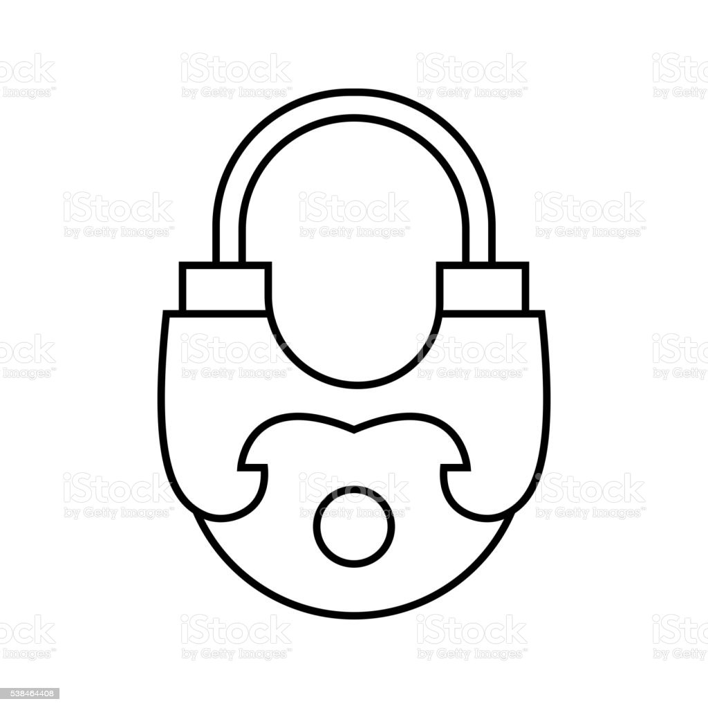 Раскраска замок дверной