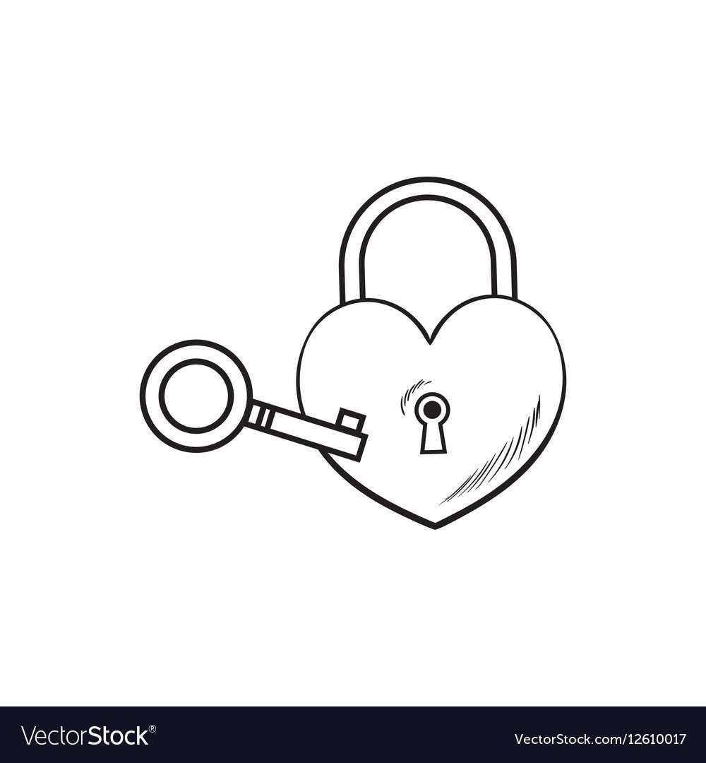 Навесной замок трафарет