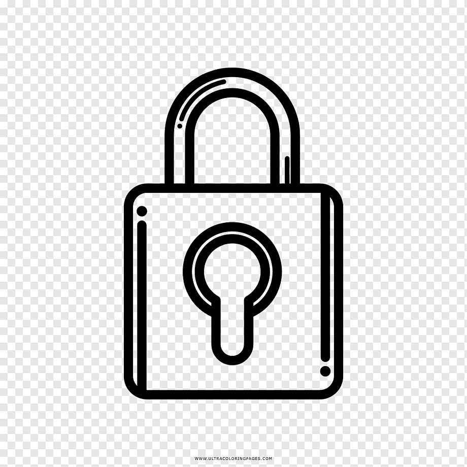 Раскраска замок на дверь