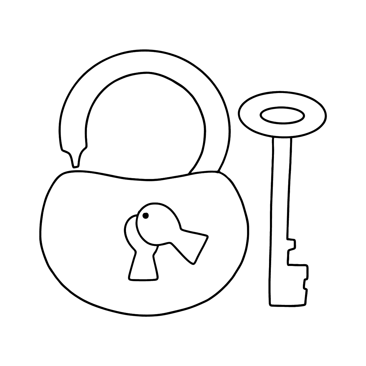 Замок навесной иконка