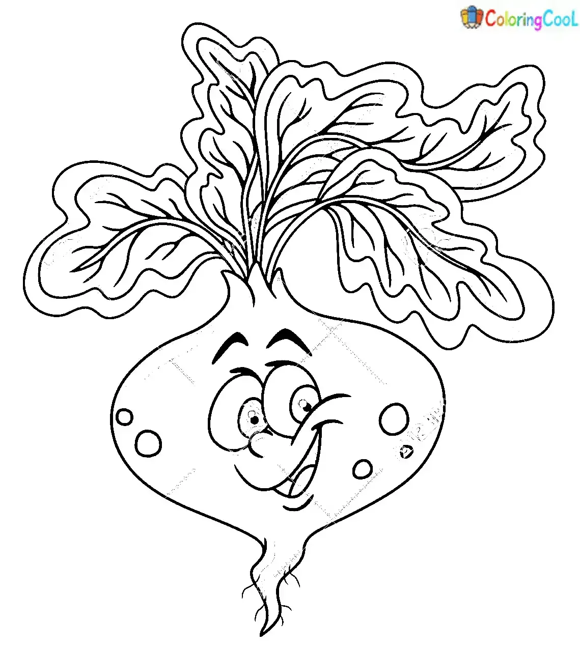 Раскраска. Овощи.