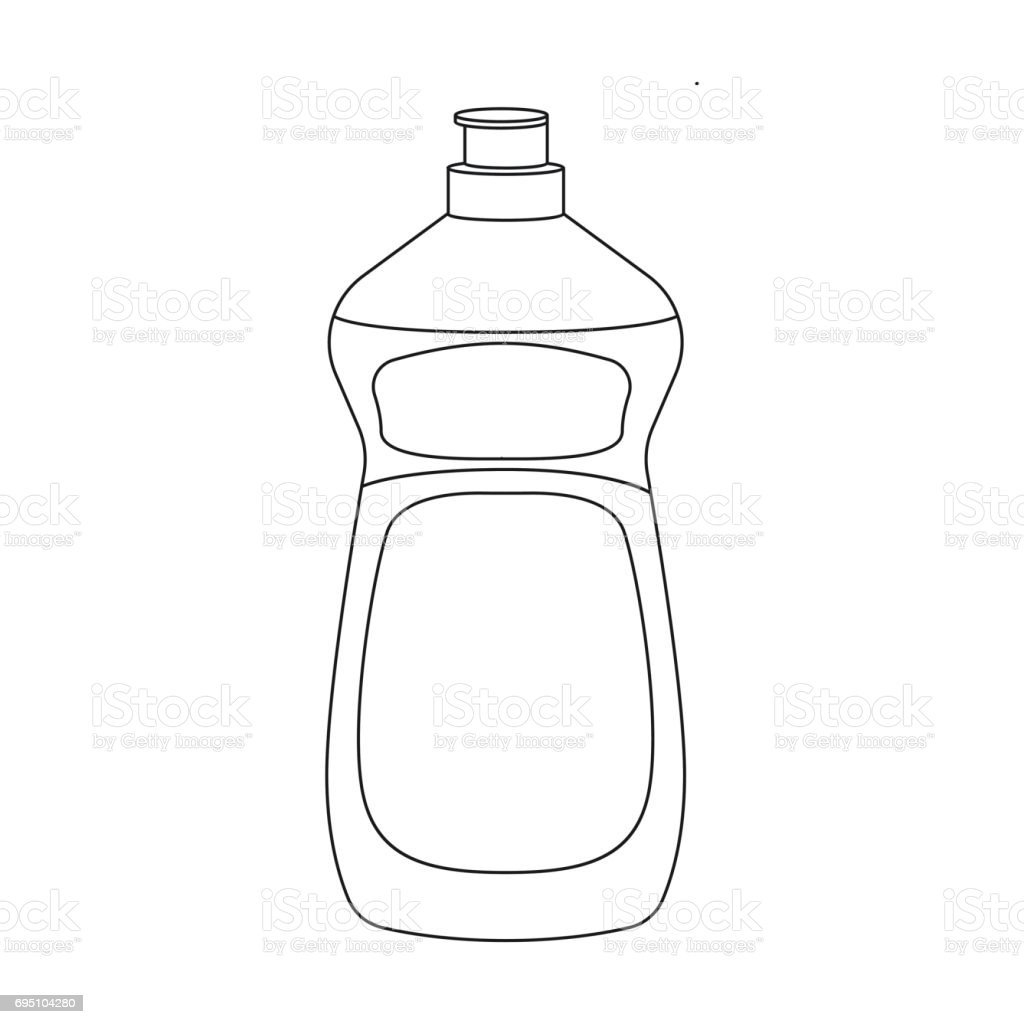 Бутылка контур