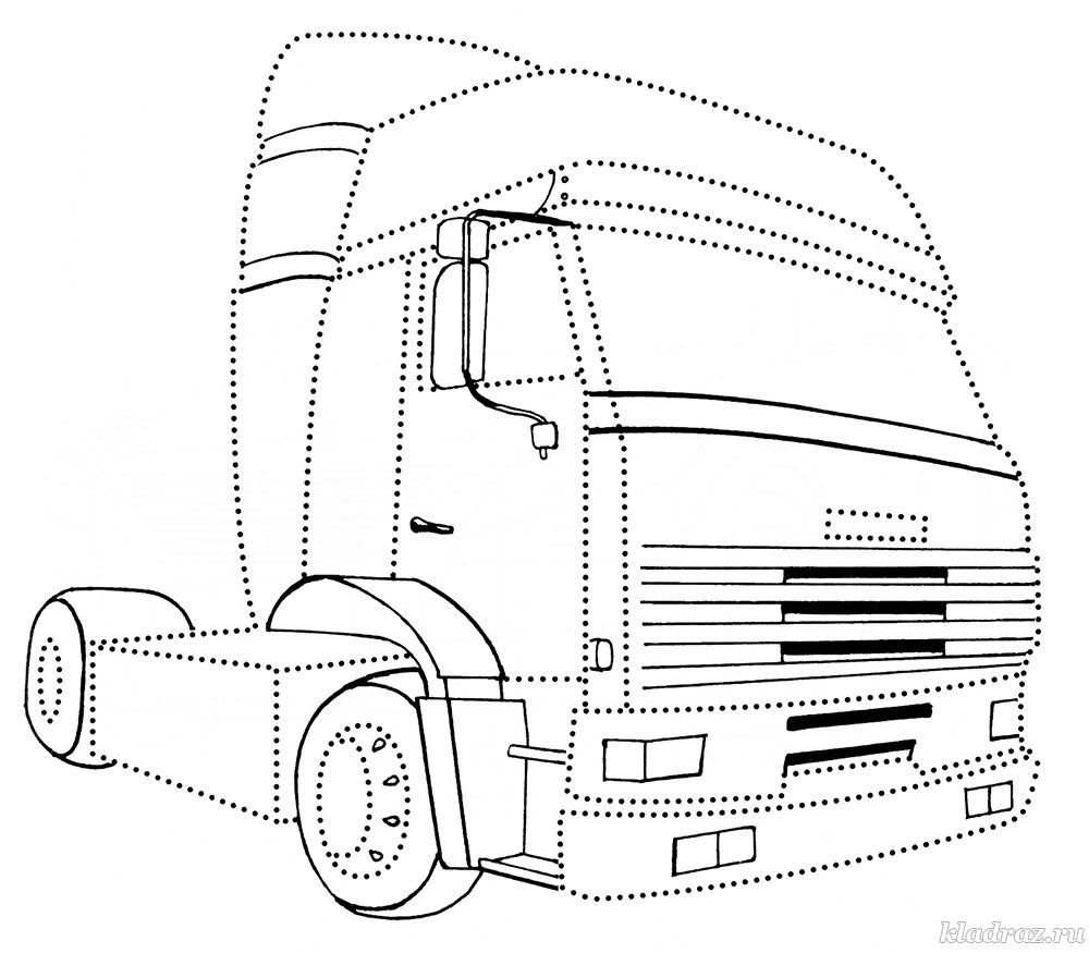 Грузовик обводить по точкам