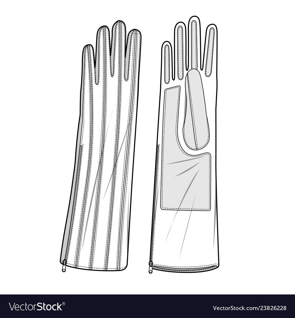 Защитные перчатки рисунок