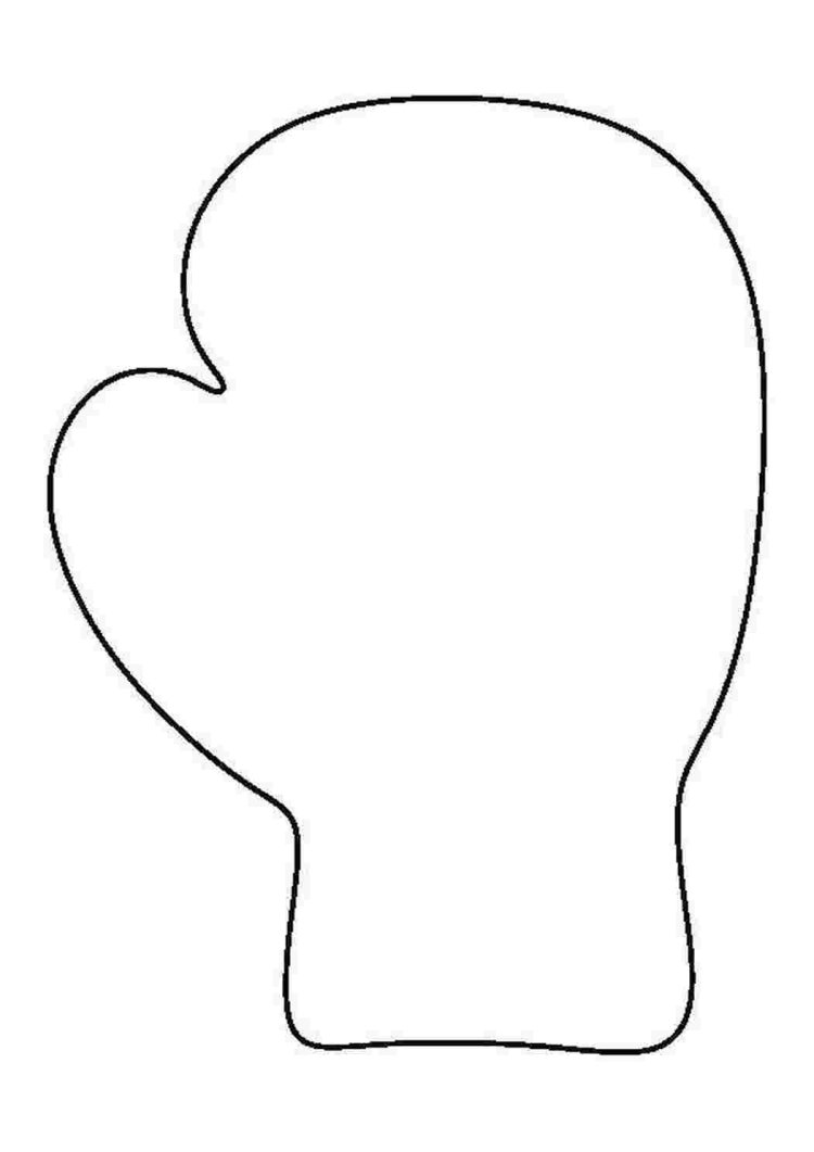 Перчатка раскраска для детей