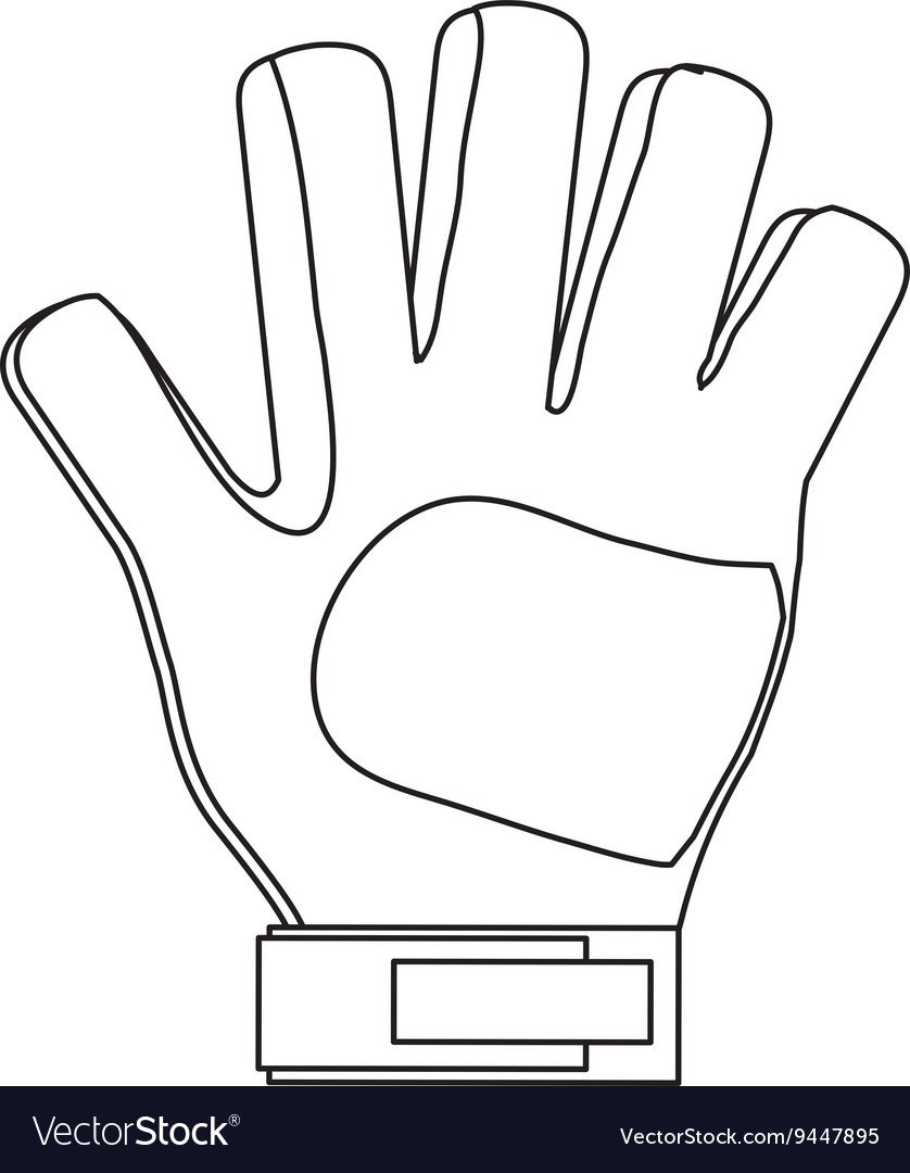 Перчатки раскраска для детей