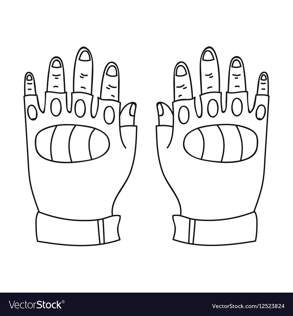 Женские перчатки эскиз