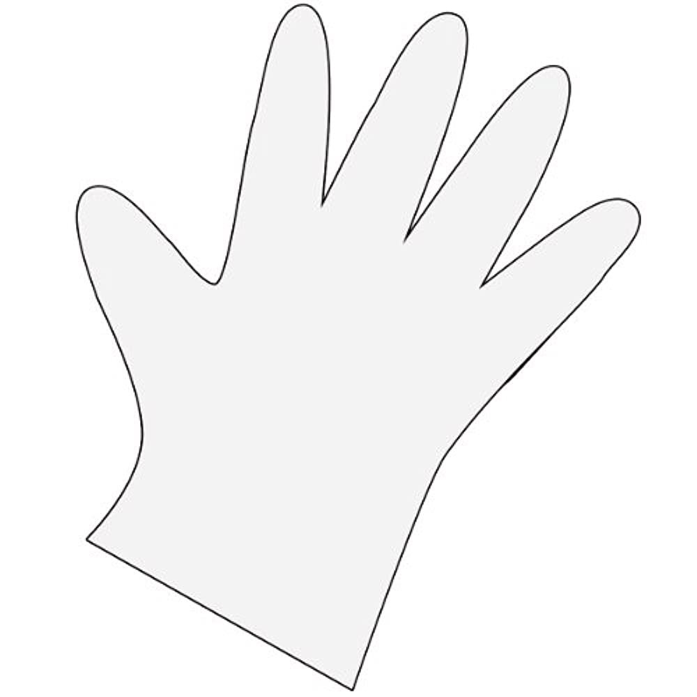 "Перчатка" черно белым нарисовать
