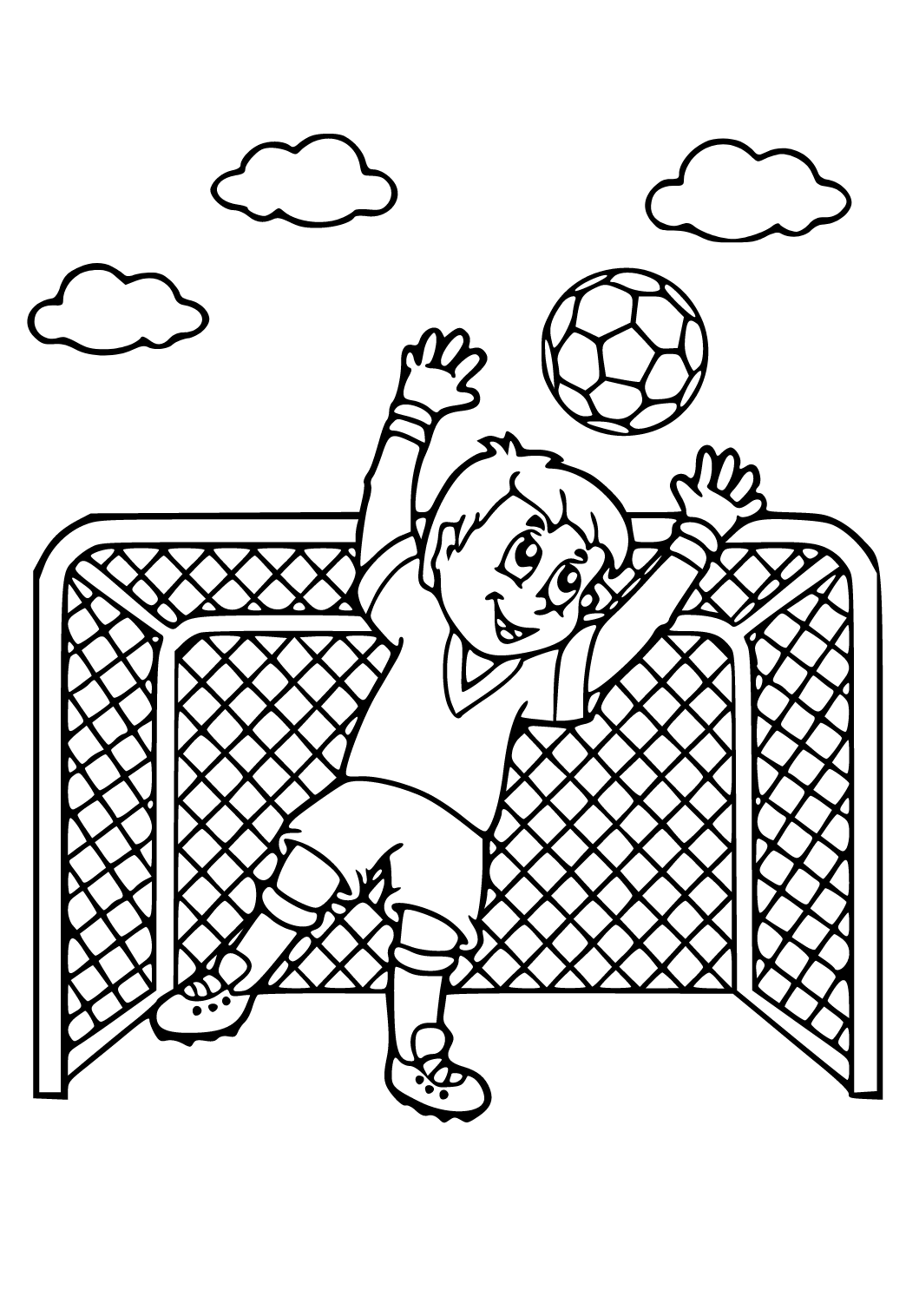 Раскраска Нойер вратарь