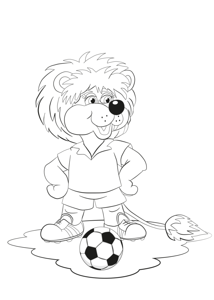 Футбол раскраска для детей
