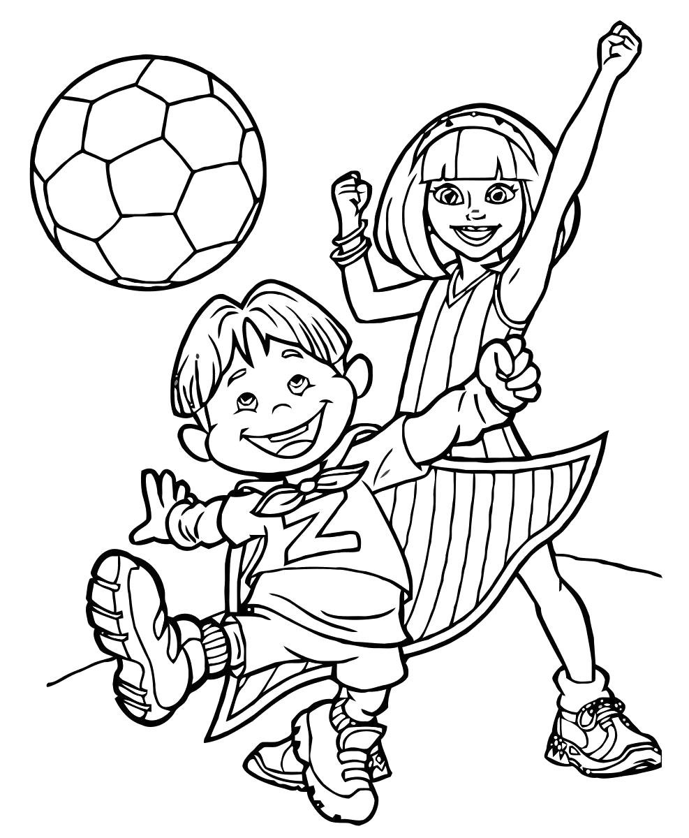 Спортакус раскраска