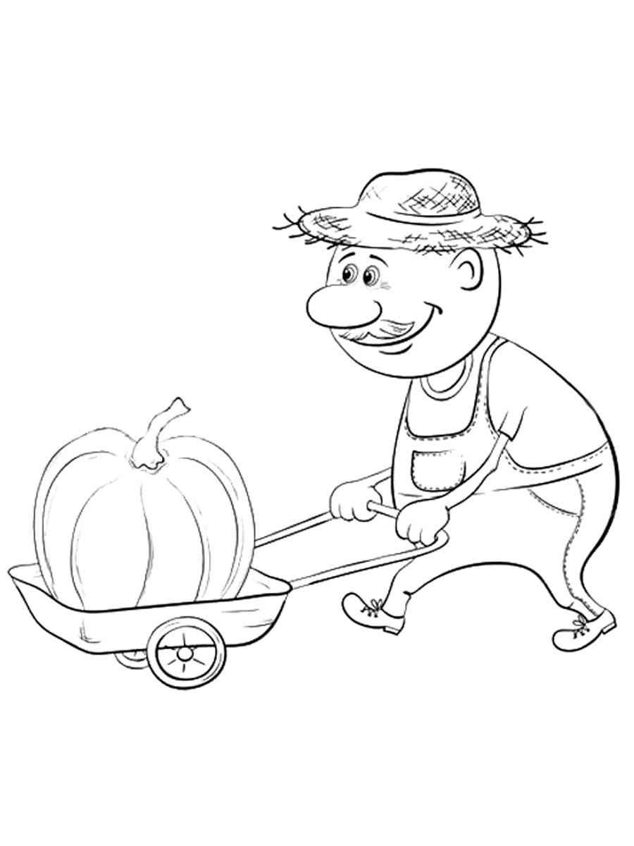 Раскраска для детей лето огород