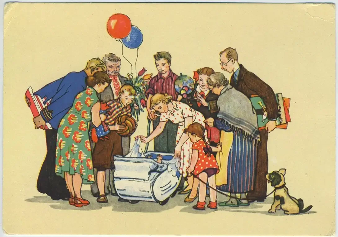 Советские ретро открытки с днем рождения