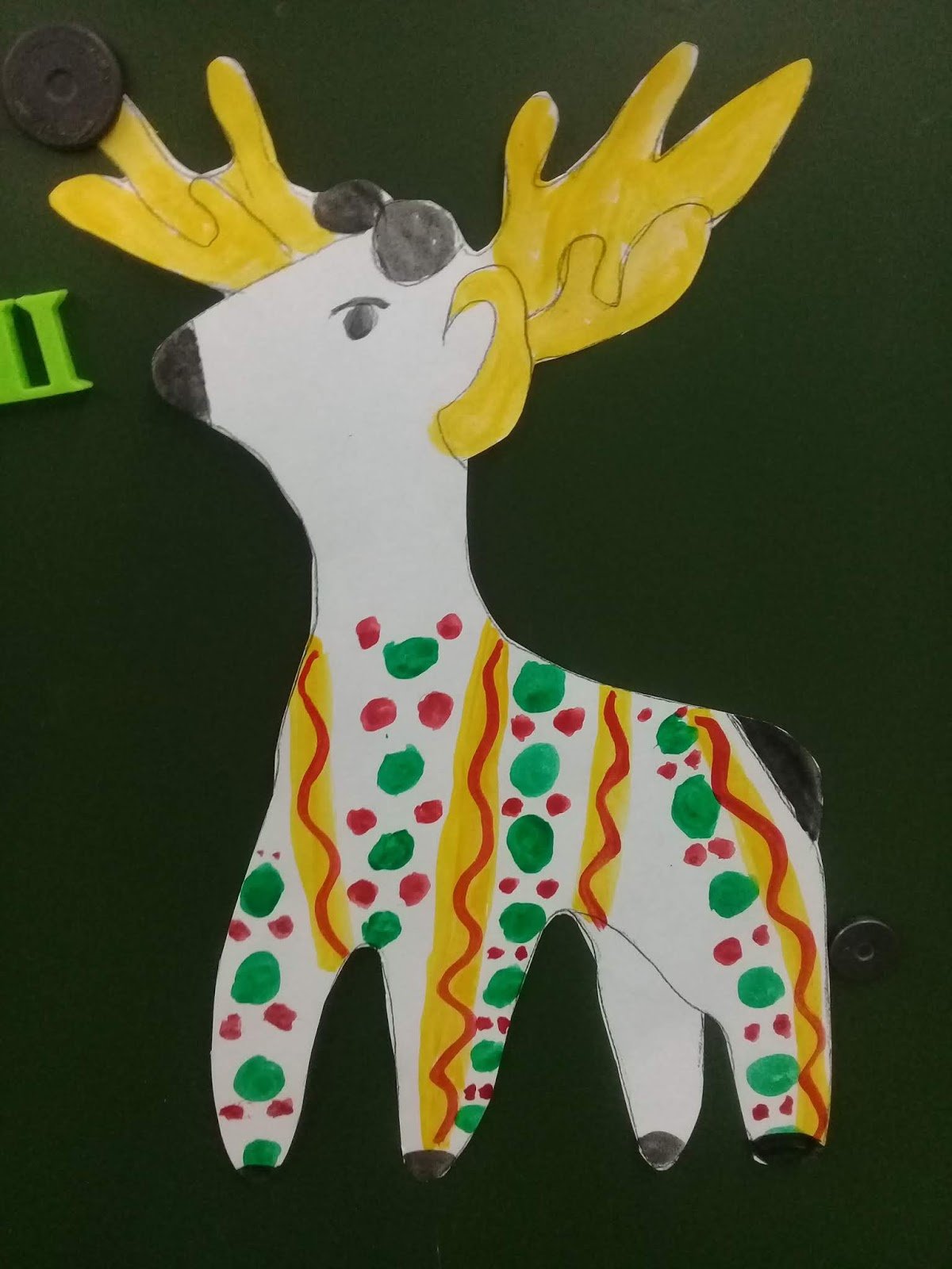 Контур дымковской игрушки Олешек