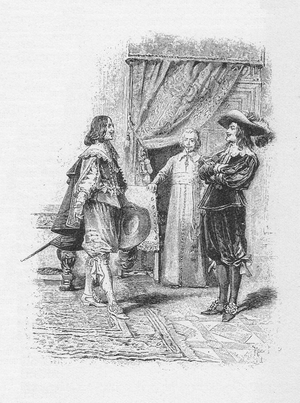 Мушкетёры в современном стиле рисунок