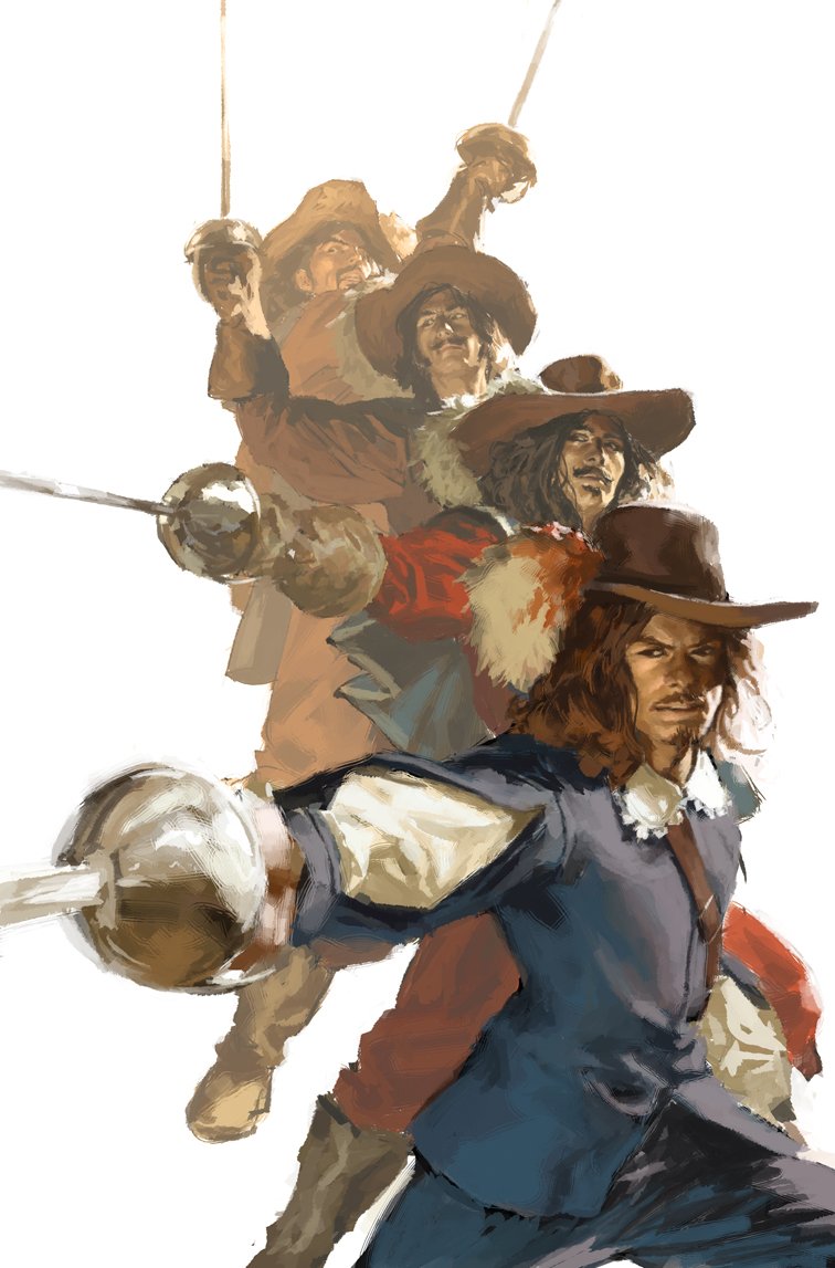 Мушкетер рисунок для детей