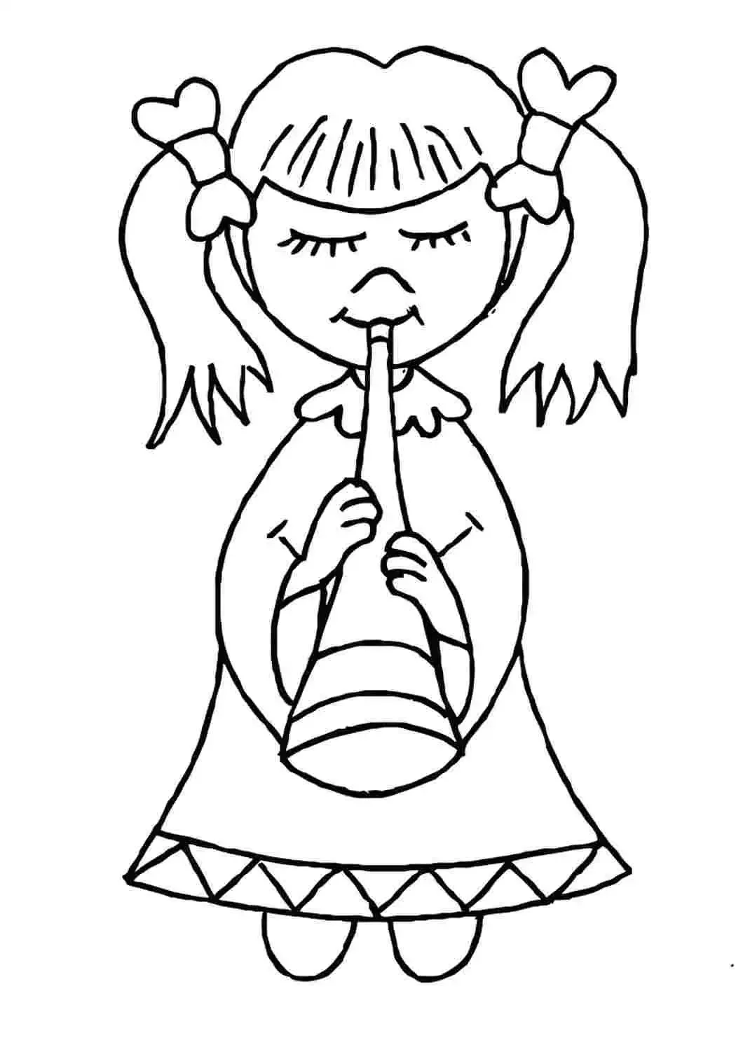 Дудочка и кувшинчик раскраска