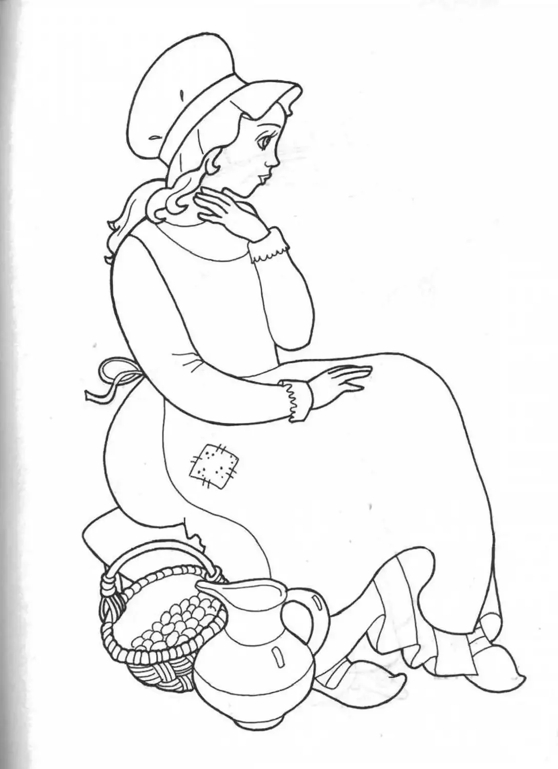 Ш Перро Золушка раскраска