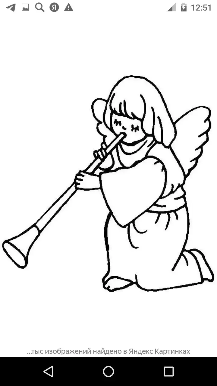 Ангелочек с дудочкой