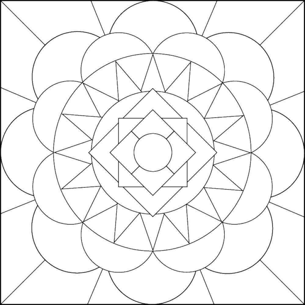 Узор из геометрических фигур