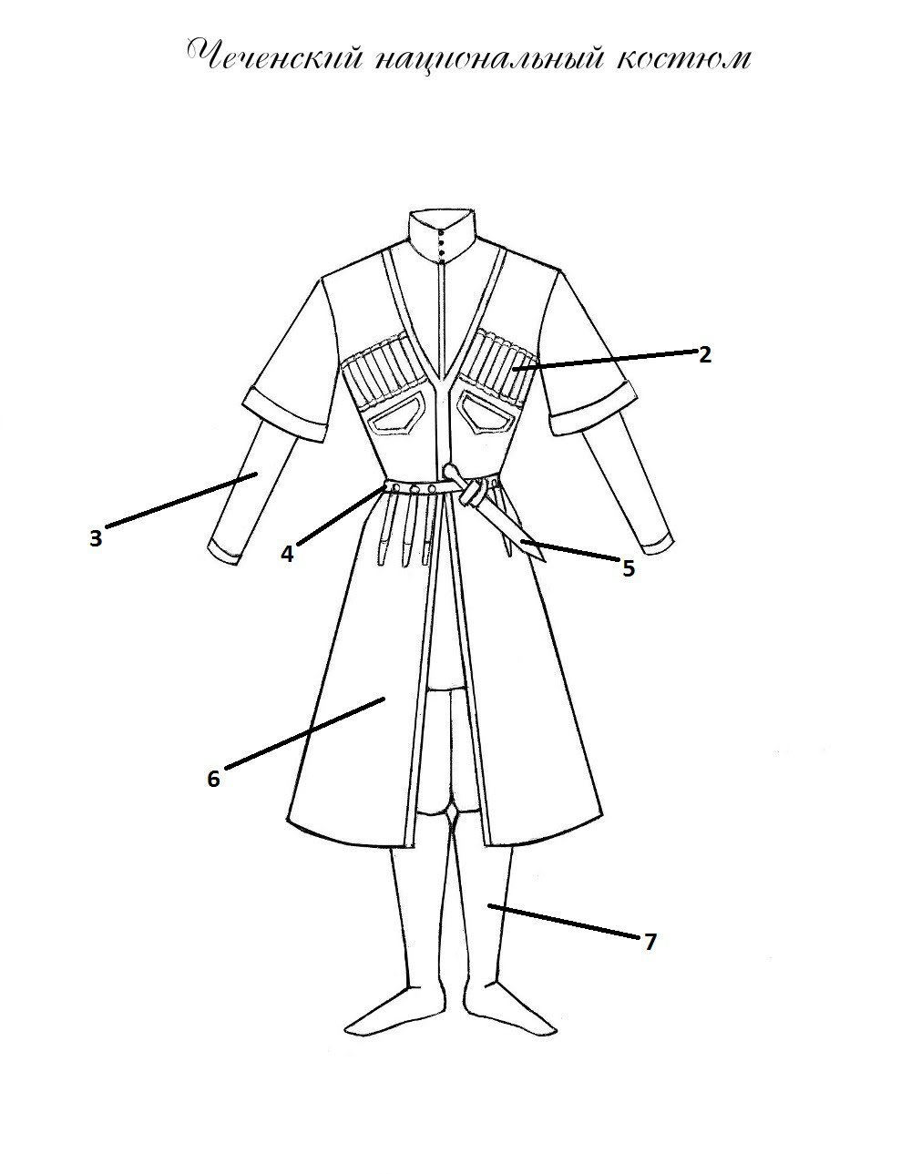 Бешмет казачий выкройка